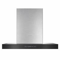 Davoline Tate 090 IX-BL Απορροφητήρας Καμινάδα 90cm Μαύρος-Inox